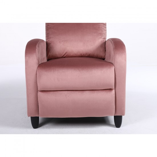 Πολυθρόνα Ανακλινόμενη ArteLibre ATRIA Σάπιο Μήλο Βελούδο 67.5x90x104cm