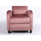 Πολυθρόνα Ανακλινόμενη ArteLibre ATRIA Σάπιο Μήλο Βελούδο 67.5x90x104cm