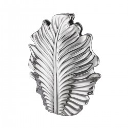 Βάζο Φύλλο 'Monstera' Κεραμικό Ασημί 9.5x30.5x37.5cm