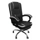 Καρέκλα Γραφείου OPTISEAT Μαύρο/Λευκό PVC/Μέταλλο 67x65x105-115cm