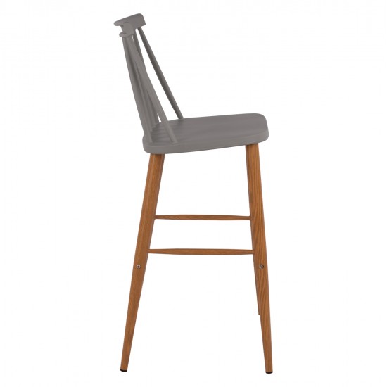 ΣΚΑΜΠΟ ΜΠΑΡ HM8459.10 VANESSA ΣΕ ΓΚΡΙ ΧΡΩΜΑ 43x49x107 εκ.