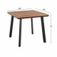 ΤΡΑΠΕΖΙ ΑΛΟΥΜΙΝΙΟΥ ΤΕΤΡΑΓΩΝΟ TABER HM5563.02 ΑΝΘΡΑΚΙ ΜΕ ΕΠΙΦΑΝΕΙΑ POLYWOOD 80x80x73Υ