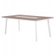 ΤΡΑΠΕΖΙ ΑΛΟΥΜΙΝΙΟΥ TABER HM5131.11 ΛΕΥΚΟ ΜΕ POLYWOOD TOP 200x100x75Υεκ
