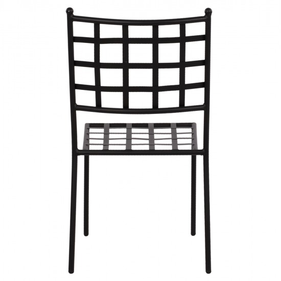 ΜΕΤΑΛΛΙΚΗ ΚΑΡΕΚΛΑ EMERY HM5509 ΣΕ ΜΑΥΡΗ ΑΠΟΧΡΩΣΗ 46x58x88  cm
