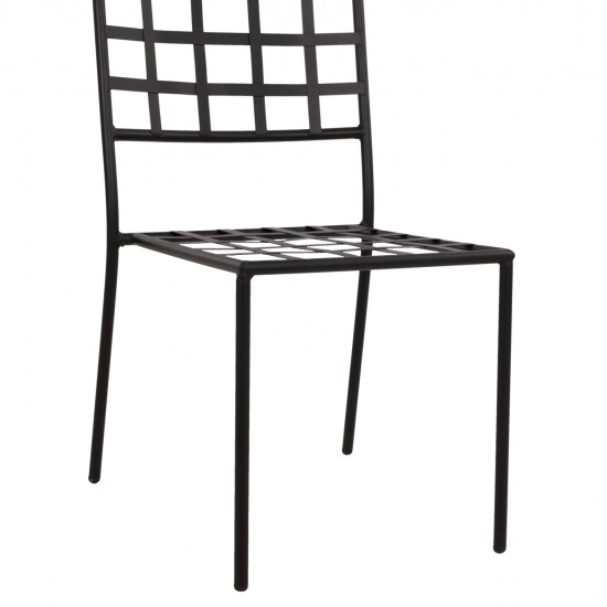 ΜΕΤΑΛΛΙΚΗ ΚΑΡΕΚΛΑ EMERY HM5509 ΣΕ ΜΑΥΡΗ ΑΠΟΧΡΩΣΗ 46x58x88  cm
