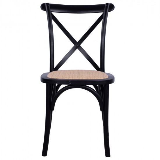 ΚΑΡΕΚΛΑ OWEN ΣΤΟΙΒΑΖΟΜΕΝΗ ΞΥΛΙΝΗ ΟΞΙΑ ΜΑΥΡΟ ΜΑΤ ΜΕ ΧΙΑΣΤΙ ΠΛΑΤΗ HM8575.02 45x55,5x90Yεκ