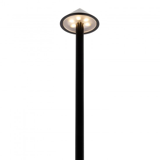 Επιτραπέζιο Φωτιστικό ArteLibre LED Φορητό ANGELINA Μαύρο Αλουμίνιο/Μέταλλο 10.5x10.5x30cm