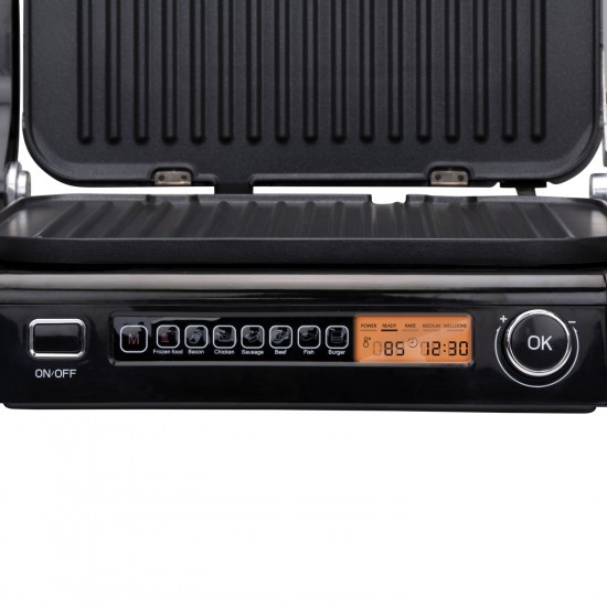 Γκριλ Επαφής 230V 2100W Ανοξείδωτο ALPINA