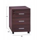 ΣΥΡΤΑΡΙΕΡΑ ΓΡΑΦΕΙΟΥ VANCE ΕΠΑΓΓΕΛΜΑΤΙΚΗ WENGE HM2048.12 40X40X55Υ εκ.