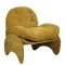 Πολυθρόνα ArteLibre ANANKE Κίτρινο Ύφασμα/Μέταλλο/Ξύλο 85x78x84cm