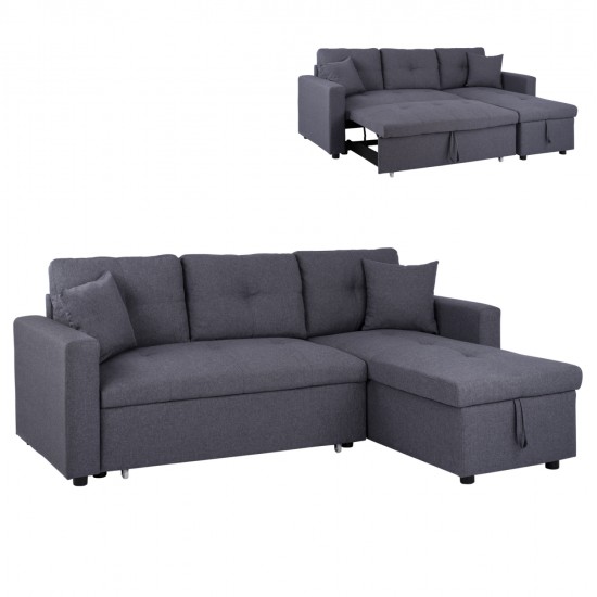 ΚΑΝΑΠΕΣ ΓΩΝΙΑ ΚΡΕΒΑΤΙ WAYNE 224x147x85Υεκ. HM3028.11 ΓΚΡΙ ΥΦΑΣΜΑ