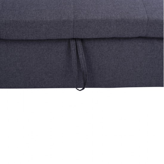 ΚΑΝΑΠΕΣ ΓΩΝΙΑ ΚΡΕΒΑΤΙ WAYNE 224x147x85Υεκ. HM3028.11 ΓΚΡΙ ΥΦΑΣΜΑ