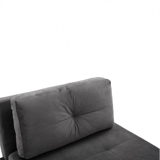 ΠΟΛΥΘΡΟΝΑ ΚΡΕΒΑΤΙ ΑΠΟ ΒΕΛΟΥΔΟ ΓΚΡΙ HM3078.11 95x92x66Υ εκ.