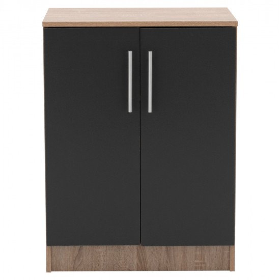 ΠΑΠΟΥΤΣΟΘΗΚΗ ΝΤΟΥΛΑΠΙ ΞΥΛΙΝΗ EMERIE HM2206.04 SONAMA-ΓΚΡΙ 60X40,5X80 εκ.