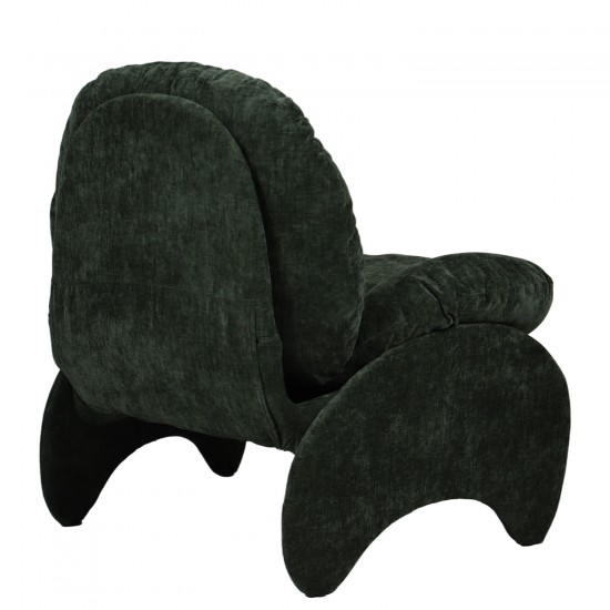 Πολυθρόνα ArteLibre ANANKE Πράσινο Ύφασμα/Μέταλλο/Ξύλο 85x78x84cm