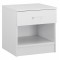 ΚΟΜΟΔΙΝΟ ΜΕ 1 ΣΥΡΤΑΡΙ LANEY ΛΕΥΚΟ HM2345.05 45x35,5x47 εκ.