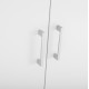 ΝΤΟΥΛΑΠΑ 3ΦΥΛΛΗ ME 2 ΣΥΡΤΑΡΙΑ CAESAR HM340.06 SONAMA - ΛΕΥΚO 89x42,5x181 εκ.