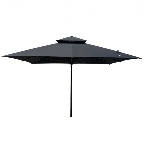 ΕΠΑΓΓΕΛΜΑΤΙΚΗ ΟΜΠΡΕΛΑ ALU ΤΗΛΕΣΚΟΠΙΚΗ HM6031.03 4x4x2,95-4Μ ΜΕ ΜΑΥΡΟ ΑΚΡΥΛΙΚΟ ΠΑΝΙ