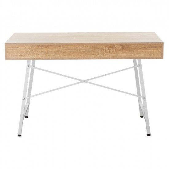 ΓΡΑΦΕΙΟ HM2128.01 SONAMA-ΛΕΥΚΟ ΜΕ ΛΕΥΚΟ ΜΑΤ ΣΚΕΛΕΤΟ 120Χ48Χ76,5 εκ.