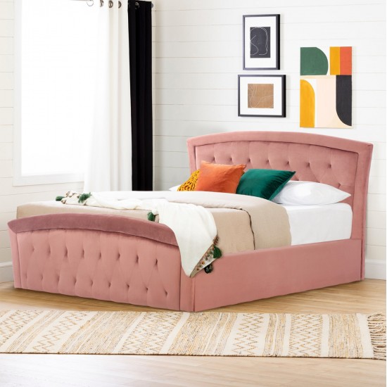 ΚΡΕΒΑΤΙ ODELIA ΒΕΛΟΥΔΟ ΣΑΠΙΟ ΜΗΛΟ ΜΕ ΑΠΟΘΗΚΕΥΤΙΚΟ ΧΩΡΟ 160x200 εκ. HM581.02