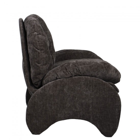 Πολυθρόνα ArteLibre ANANKE Γκρι Ύφασμα/Μέταλλο/Ξύλο 85x78x84cm