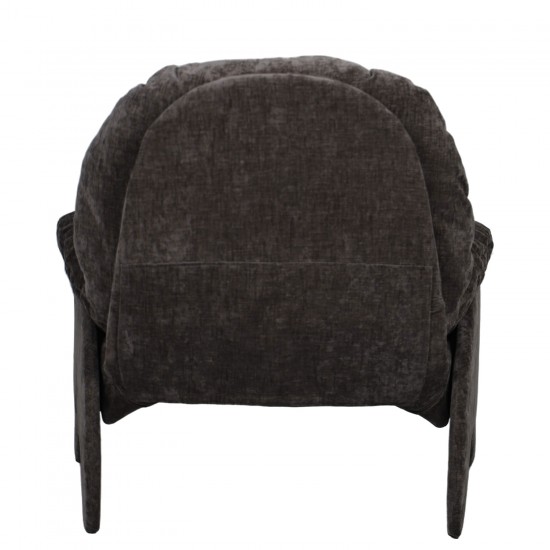 Πολυθρόνα ArteLibre ANANKE Γκρι Ύφασμα/Μέταλλο/Ξύλο 85x78x84cm