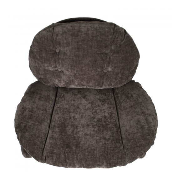 Πολυθρόνα ArteLibre ANANKE Γκρι Ύφασμα/Μέταλλο/Ξύλο 85x78x84cm