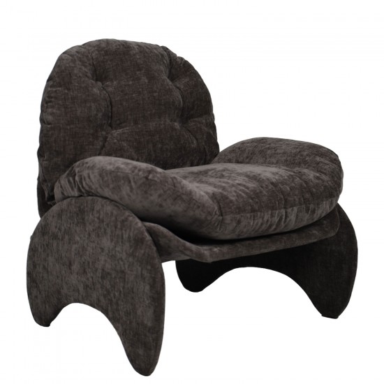 Πολυθρόνα ArteLibre ANANKE Γκρι Ύφασμα/Μέταλλο/Ξύλο 85x78x84cm