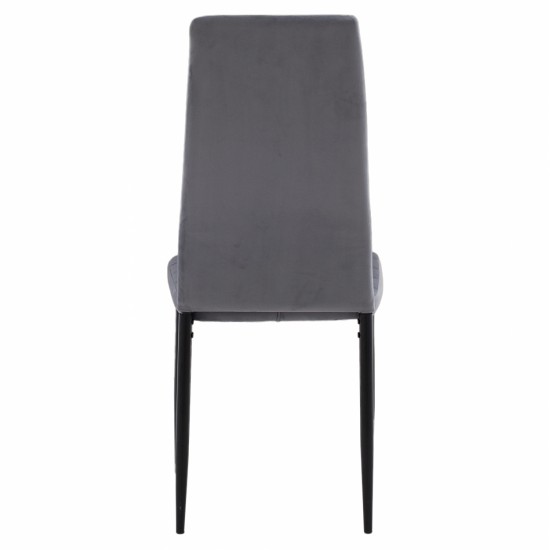 ΚΑΡΕΚΛΑ ΜΕΤΑΛΛΙΚΗ LADY HM0037.31 ΓΚΡΙ ΒΕΛΟΥΔΟ ME ΜΕΤΑΛΛΙΚΟ ΣΚΕΛΕΤΟ K/D