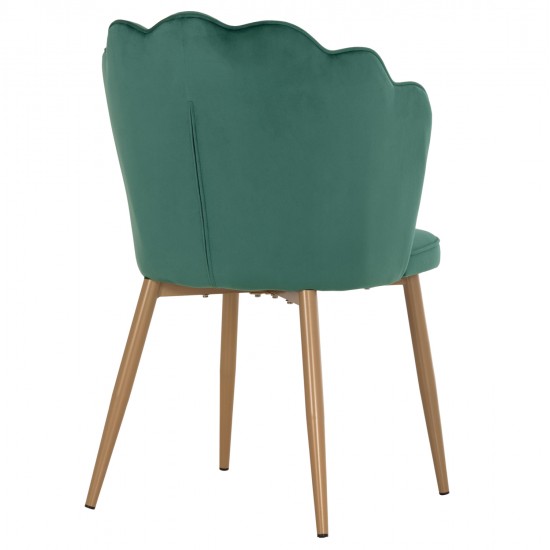 ΚΑΡΕΚΛΑ AVIE HM8737.03 ΒΕΛΟΥΔΟ ΚΥΠΑΡΙΣΣΙ ΜΕ ΜΕΤΑΛΛΙΚΟ ΧΡΥΣΟ ΣΚΕΛΕΤΟ 57.5x57.5x85 εκ.