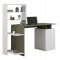 ΓΡΑΦΕΙΟ ΜΕ ΒΙΒΛΙΟΘΗΚΗ ROCHELL ΜΕΛΑΜΙΝΗ OLIVE GREY ΛΕΥΚΟ 146,3x55x128,8Υεκ.HM8886.11