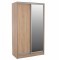 ΝΤΟΥΛΑΠΑ ΣΥΡΟΜΕΝΗ ADLER ΜΕΛΑΜΙΝΗΣ 120x60x220Yεκ. ΔΙΦΥΛΛΗ SONAMA ΜΕ ΚΑΘΡΕΠΤΗ HM2460.01