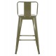 ΣΚΑΜΠΟ ΜΕΣΑΙΟΥ ΥΨΟΥΣ ΜΕΤΑΛΛΙΚΟ MELITA ΣΕ DARK OLIVE GREEN HM8574.03 42x42x98 cm.