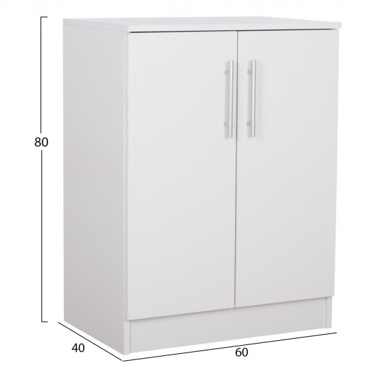 ΠΑΠΟΥΤΣΟΘΗΚΗ ΝΤΟΥΛΑΠΙ EMERIE HM2206.05 ΜΕΛΑΜΙΝΗ ΛΕΥΚΗ 60x40x80Υεκ.