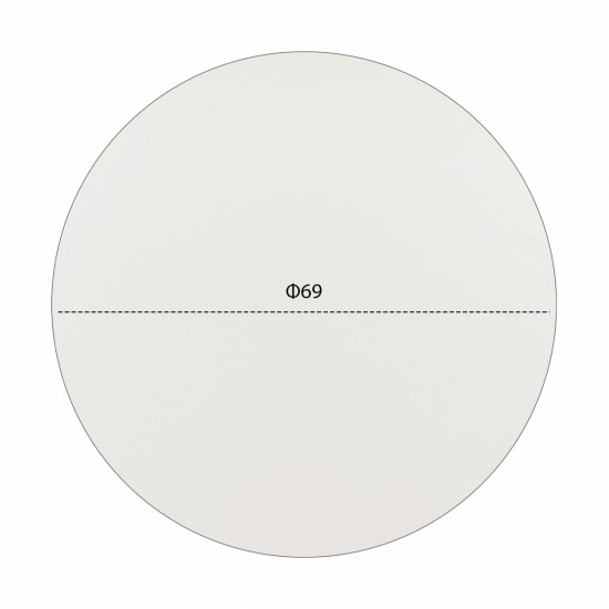 ΕΠΙΦΑΝΕΙΑ ΤΡΑΠΕΖΙΟΥ HPL HM5842.02 ΛΕΥΚΗ Φ69 εκ. ΠΑΧΟΥΣ 12mm.