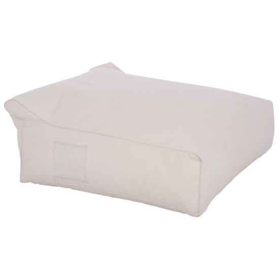 ΠΟΥΦ YAMIN 2ΑΤΟΜΩΝ ΜΕ TEXTILENE 600gr/m2 2X1 ΛΕΥΚΟ HM5773.11 140x140x40-60Υεκ.