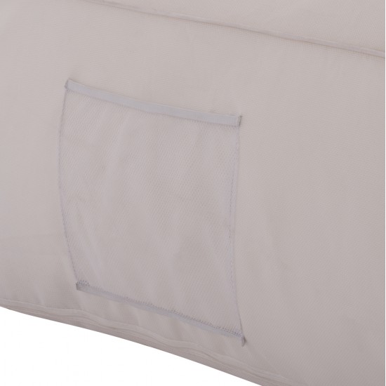 ΠΟΥΦ YAMIN 2ΑΤΟΜΩΝ ΜΕ TEXTILENE 600gr/m2 2X1 ΛΕΥΚΟ HM5773.11 140x140x40-60Υεκ.