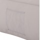 ΠΟΥΦ YAMIN 2ΑΤΟΜΩΝ ΜΕ TEXTILENE 600gr/m2 2X1 ΛΕΥΚΟ HM5773.11 140x140x40-60Υεκ.