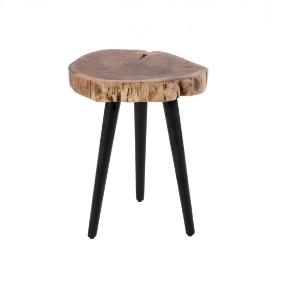 ΤΡΑΠΕΖΙ ΣΑΛΟΝΙΟΥ ΒΟΗΘΗΤΙΚΟ ΑΠΟ ΜΑΣΙΦ ΞΥΛΟ ΑΚΑΚΙΑΣ HM8364.11 Φ40x49.5Υ εκ.