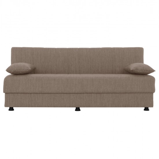 ΚΑΝΑΠΕΣ ΚΡΕΒΑΤΙ ANDRI ΤΡΙΘΕΣΙΟΣ ΜΠΕΖ HM3239.04 180x83x74Υ εκ.