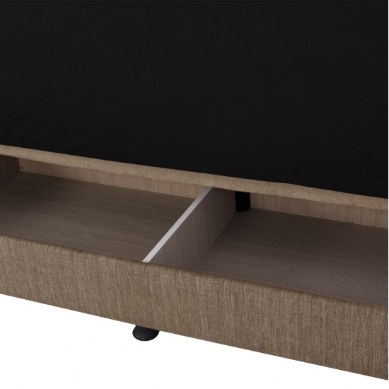 ΚΑΝΑΠΕΣ ΚΡΕΒΑΤΙ ANDRI ΤΡΙΘΕΣΙΟΣ ΚΑΦΕ HM3239.02 180x72x77Υ εκ.