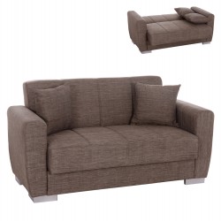 ΚΑΝΑΠΕΣ ΚΡΕΒΑΤΙ POLYA ΔΙΘΕΣΙΟΣ ΚΑΦΕ HM3241.02 153x87x77 εκ.