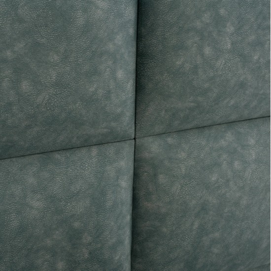 ΚΡΕΒΑΤΙ MILO ΑΠΟ ΠΡΑΣΙΝΟ ΥΦΑΣΜΑ τύπου NUBUCK HM646.27 ΓΙΑ ΣΤΡΩΜΑ 120x200 εκ.
