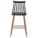 ΣΚΑΜΠΟ ΜΠΑΡ VANESSA ΜΑΥΡΟ ΜΕΣΑΙΟΥ ΥΨΟΥΣ HM9300.02  43x45x97Υεκ.