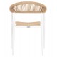 ΠΟΛΥΘΡΟΝΑ ΑΛΟΥΜΙΝΙΟΥ GRET HM5854.01 ΛΕΥΚΗ PE RATTAN ΜΠΕΖ 56x55,5x78Υεκ.