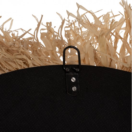 ΚΑΘΡΕΠΤΗΣ ΤΟΙΧΟΥ ΣΤΡΟΓΓΥΛΟΣ ΙΝΕΣ ΣΙΖΑΛ ΚΑΙ ΑΜΠΑΚΑ ΣΕ ΧΡΩΜΑ ΦΥΣΙΚΟ ΜΑΥΡΟ Φ90εκ.HM7746