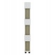 ΒΙΒΛΙΟΘΗΚΗ ΜΕΛΑΜΙΝΗΣ OWLOLIVE GREY ΛΕΥΚΟ 60x19,5x165Yεκ.HM8923.11