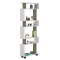 ΒΙΒΛΙΟΘΗΚΗ ΜΕΛΑΜΙΝΗΣ OWLOLIVE GREY ΛΕΥΚΟ 60x19,5x165Yεκ.HM8923.11