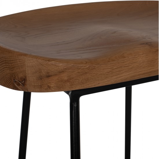 ΣΚΑΜΠΟ ΑΠΟ ΞΥΛΟ ΤΟΟΝ-ΜΕΤΑΛΛΟ ΣΕ ΜΑΥΡΟ-ΦΥΣΙΚΟ 48Χ40,5Χ71Yεκ.HM9333.01