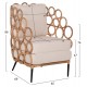 ΠΟΛΥΘΡΟΝΑ RINGER HM9341 ΑΠΟ RATTAN-ΜΕΤΑΛΛΟ ΦΥΣΙΚΟ ΧΡΩΜΑ 65x69x86Y εκ.